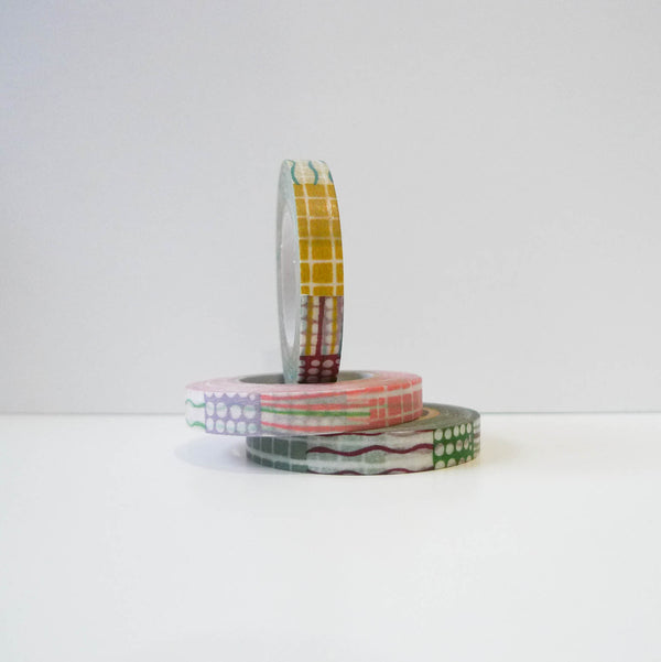 Mihoko Seki x Classiky Washi Tape: Textile 8mm