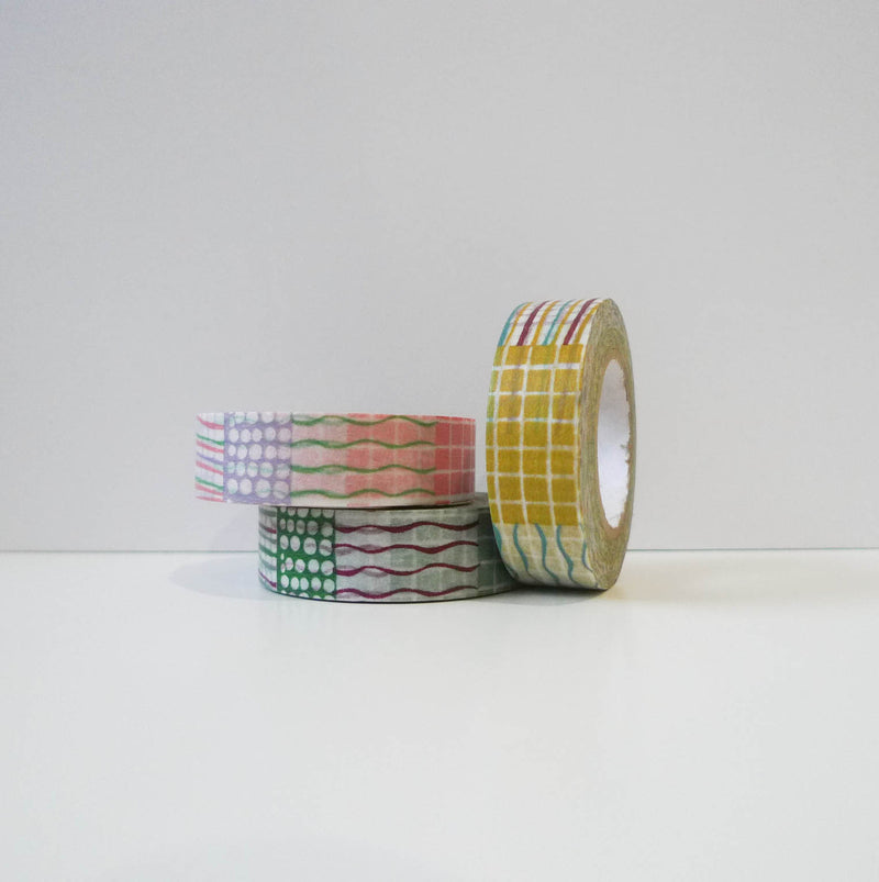 Mihoko Seki x Classiky Washi Tape: Textile 15mm