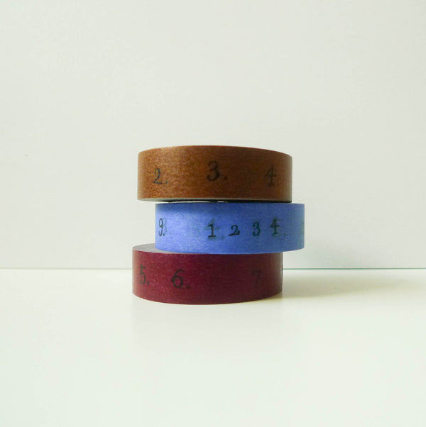 Yoko Inoue x Classiky Washi Tape: Number 15mm