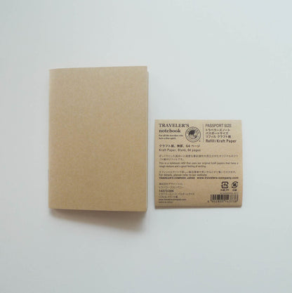 009 Refill Kraft Paper Notebook (Passport Size)