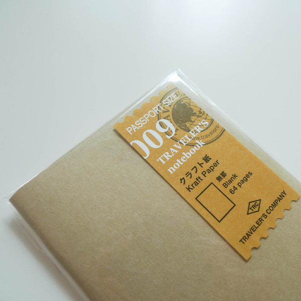 009 Refill Kraft Paper Notebook (Passport Size)