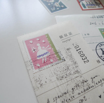 [Discontinued] Mihoko Seki x Classiky: Water-activated Stamp Stickers
