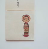Mihoko Seki x Classiky: Kokeshi Memo Pad/ Envelope (Vertical)