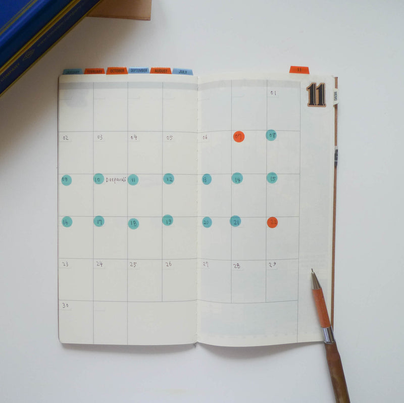 017 Refill Free Diary - Monthly (Regular Size)