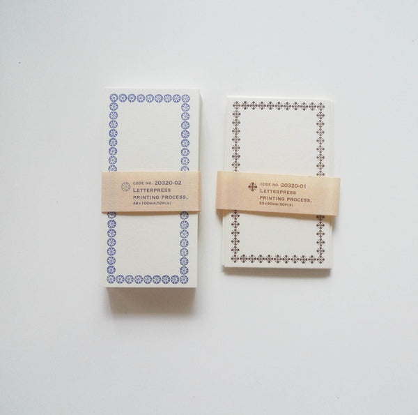 Classiky: Letterpress Memo Card