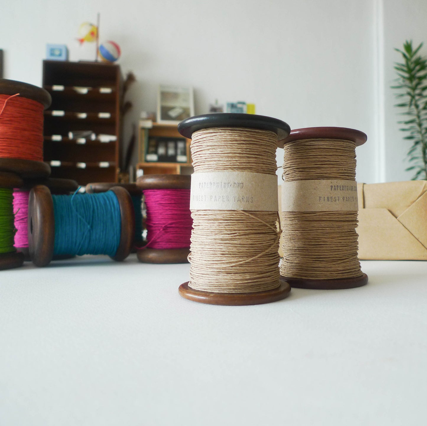 PaperPhine: Strong Paper Twine (Vintage Bobbins) - Natural