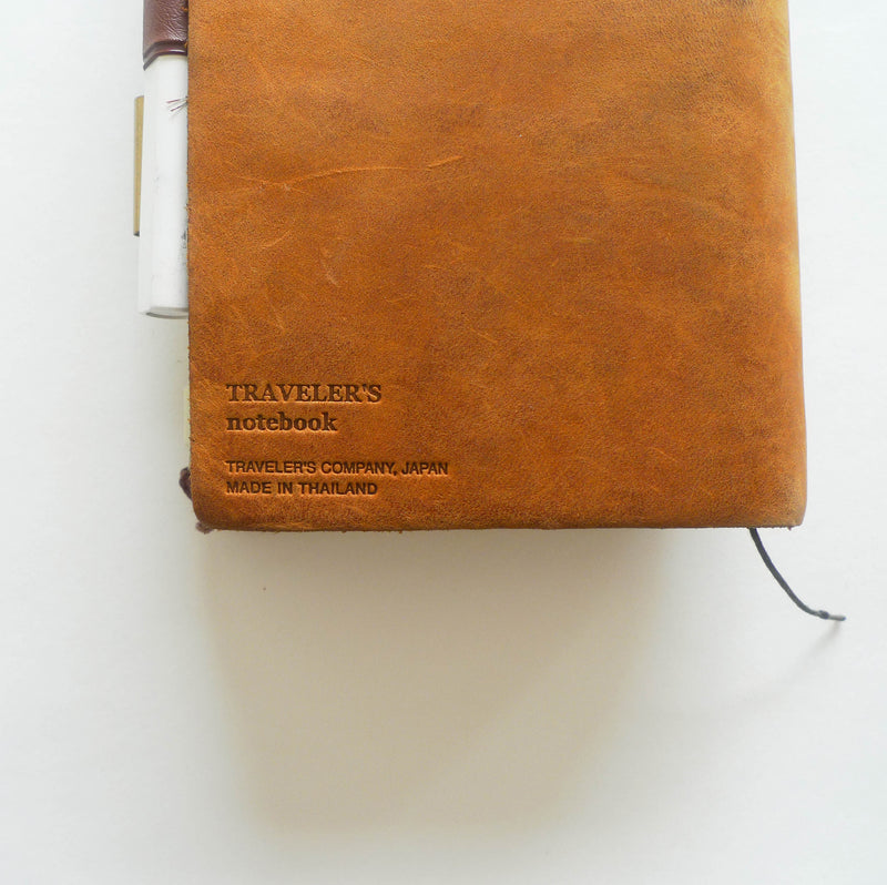 TRAVELER'S Notebook (Regular Size) Starter Kit in CAMEL