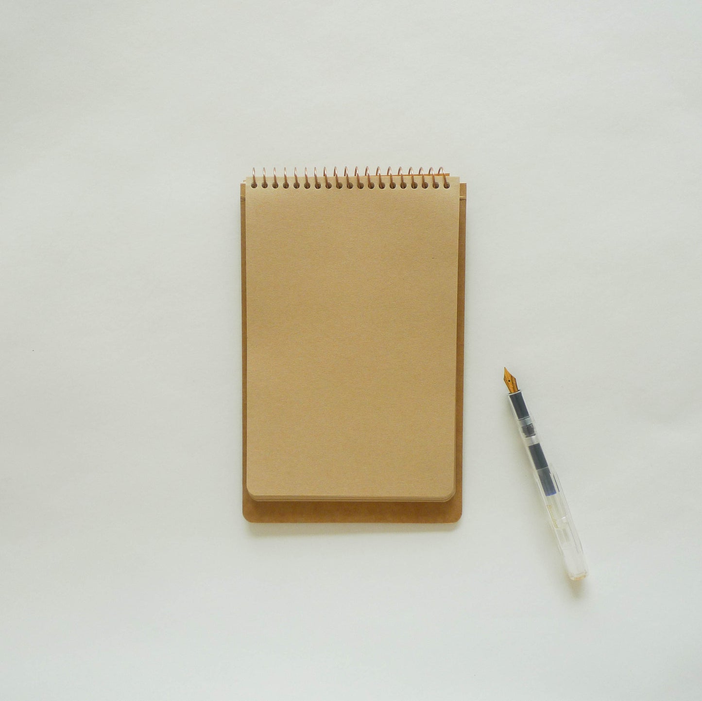 SPIRAL RING NOTEBOOK: Kraft Paper