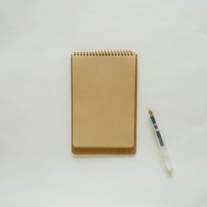 SPIRAL RING NOTEBOOK: Kraft Paper