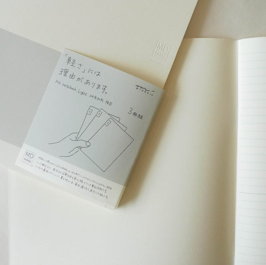 [Discontinued] MD Notebook Light (Ruled Lines) - Set of 3