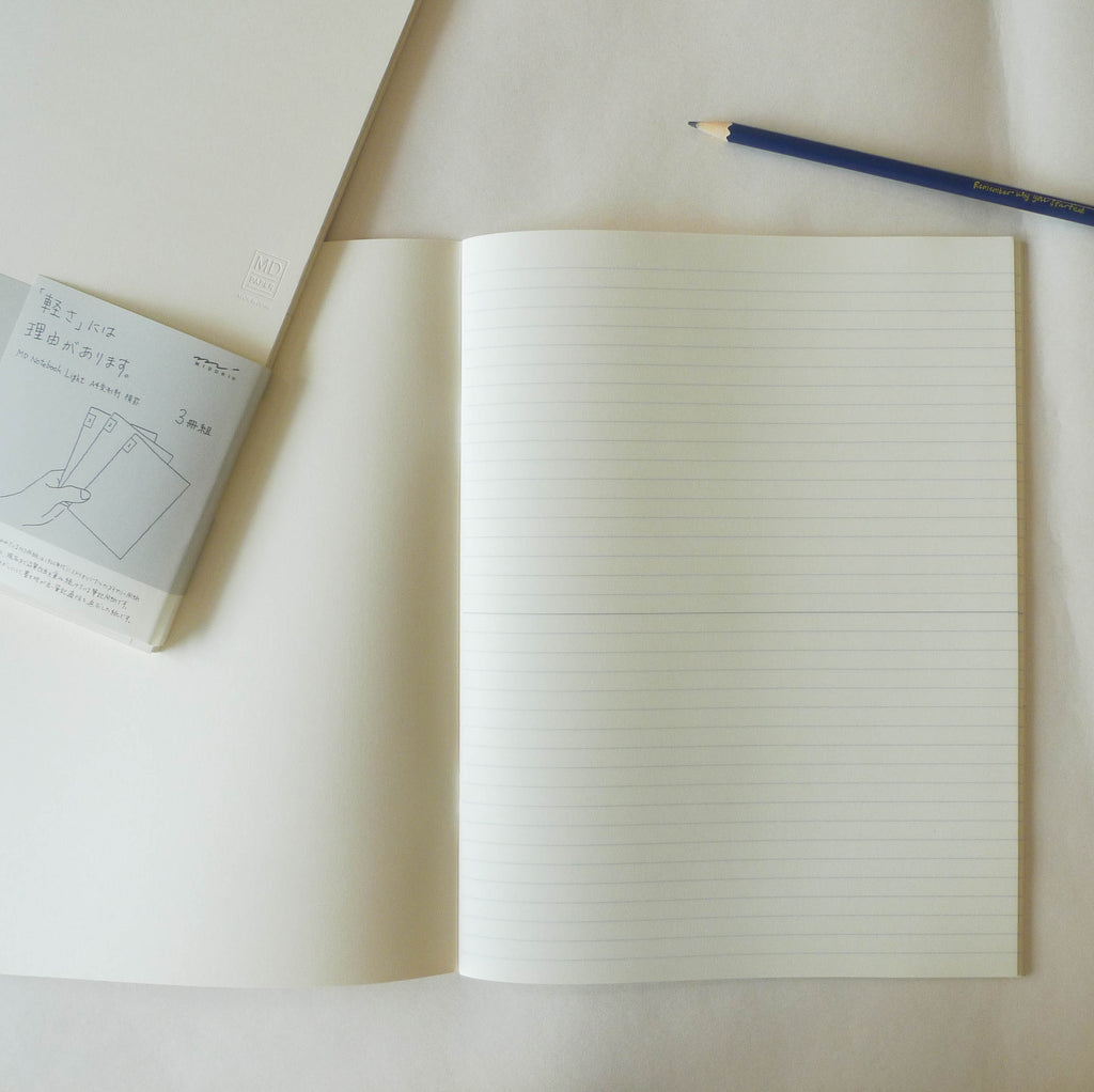 MD Notebook Light (Ruled Lines) - Set of 3 – Tabiyo Shop