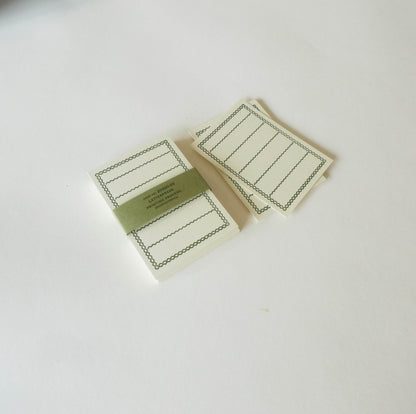 Classiky: Letterpress Memo Card