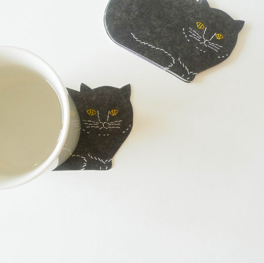 Tomotake x Classiky: Letterpress Cat Coaster