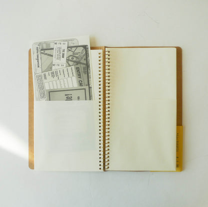 SPIRAL RING NOTEBOOK: Paper Pocket