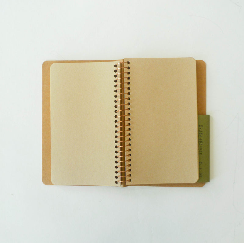 SPIRAL RING NOTEBOOK: Kraft Paper