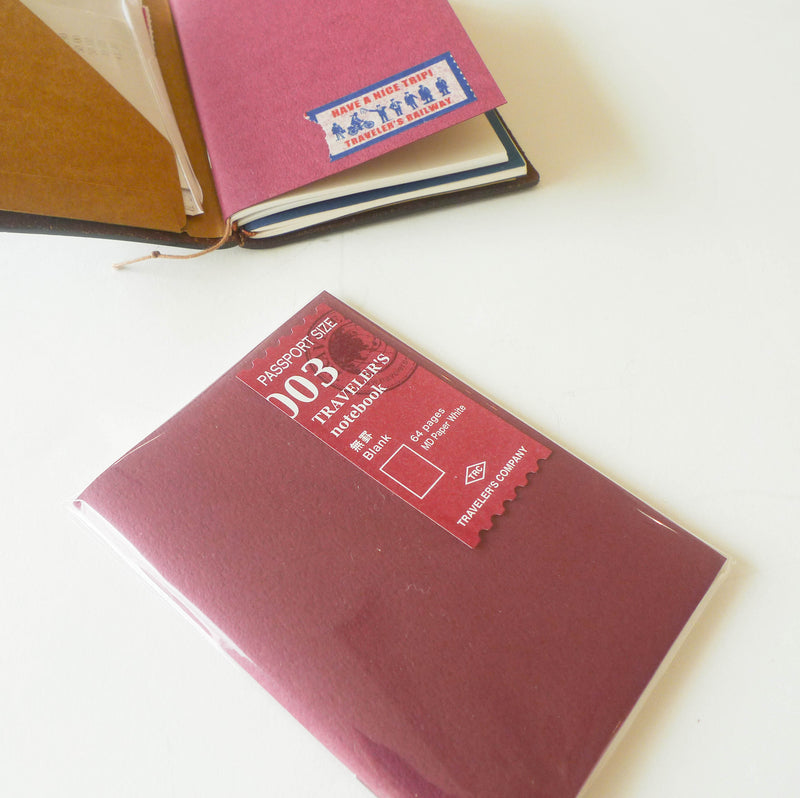 003 Refill Blank Notebook (Passport Size)