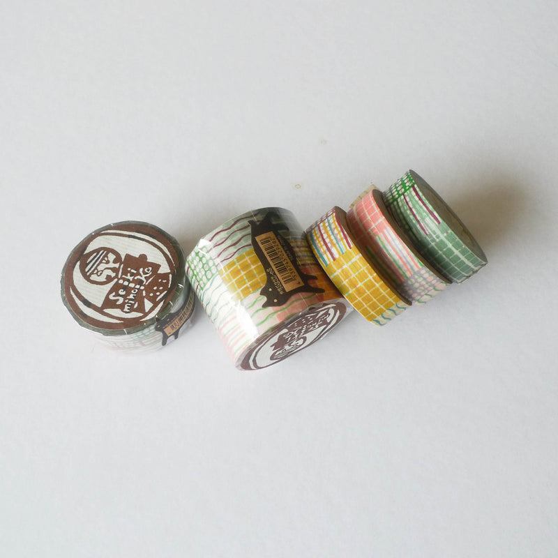 Mihoko Seki x Classiky Washi Tape: Textile 15mm (Set of 3)