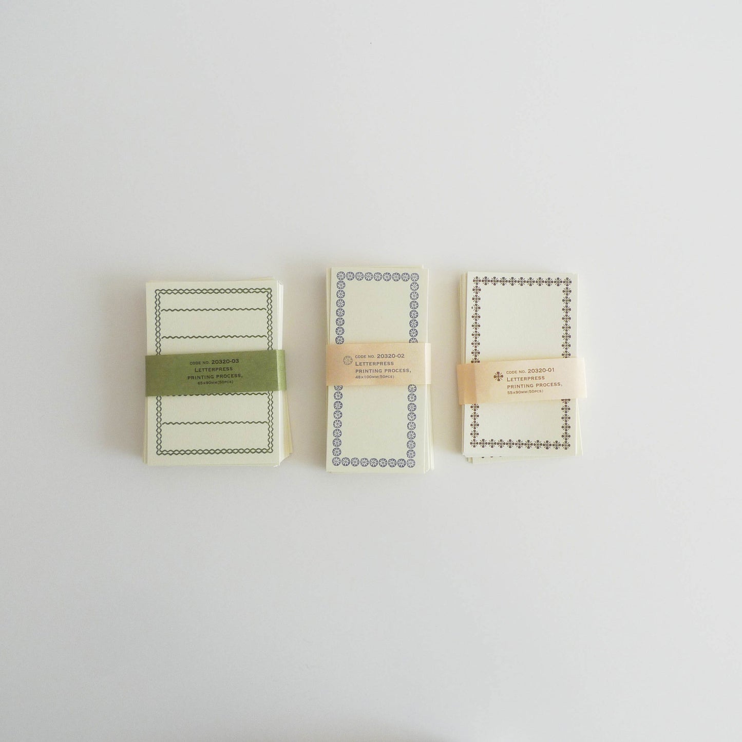 Classiky: Letterpress Memo Card