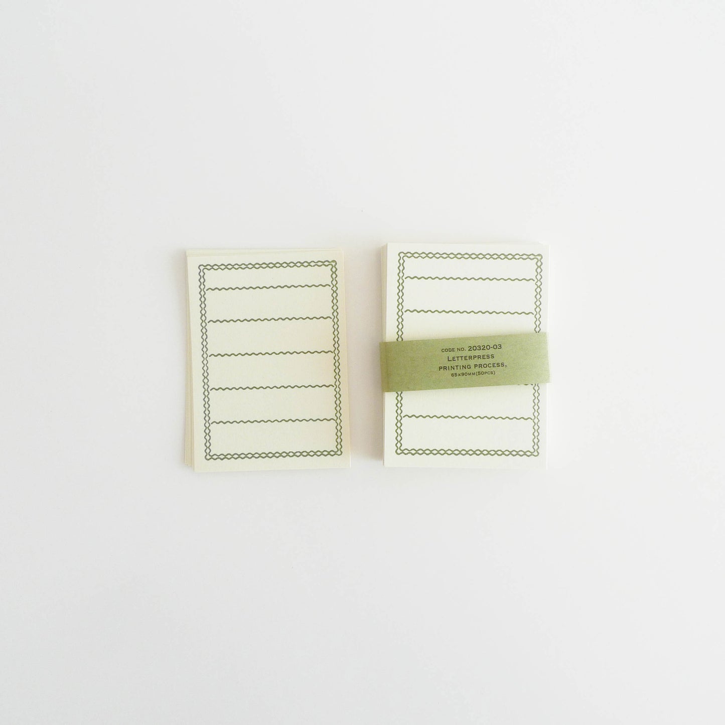 Classiky: Letterpress Memo Card