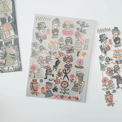 Mihoko Seki x Classiky: Water-activated Cut-out Stickers