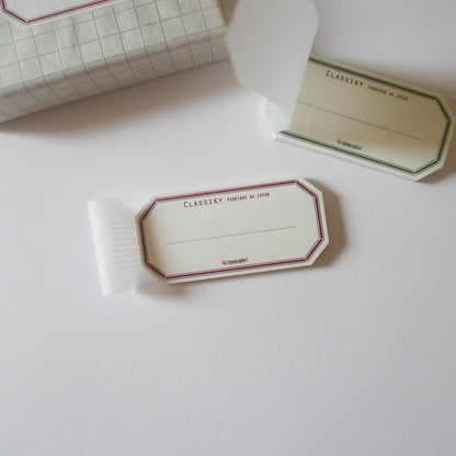 Classiky: Water-activated Label Book