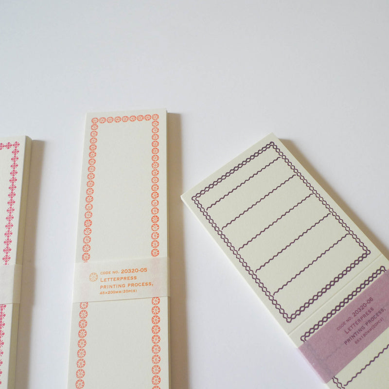 Classiky: Letterpress Folded Memo Card