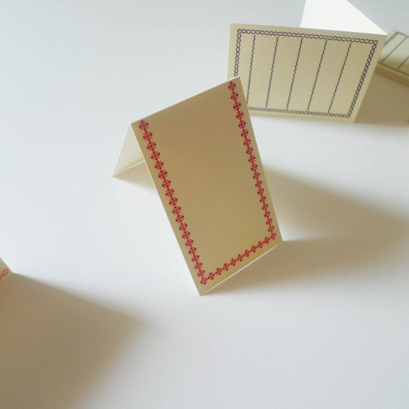 Classiky: Letterpress Folded Memo Card