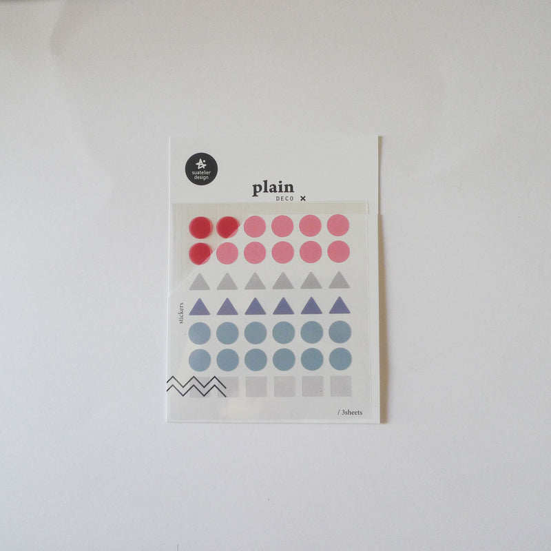 Suatelier: Plain Geometric Stickers (S)