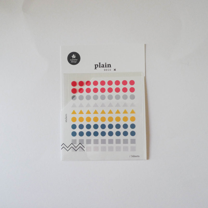 Suatelier: Plain Geometric Stickers (XS)