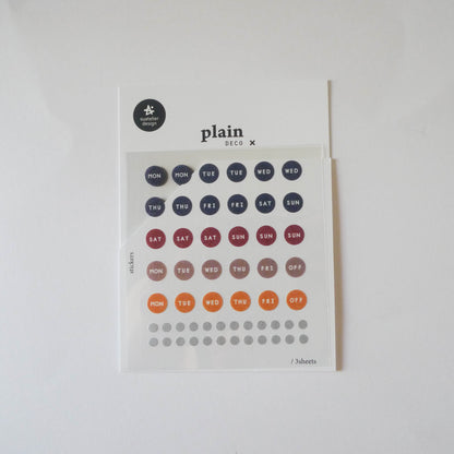 Suatelier: Plain Geometric Stickers (Weekly)