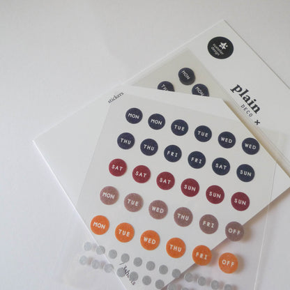 Suatelier: Plain Geometric Stickers (Weekly)