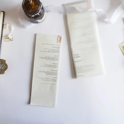 Tabiyo: “Dear Paper Lovers” Paper Pad v2