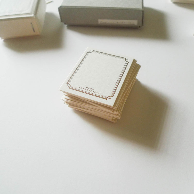 Oeda: Letterpress Mini Card Box Set