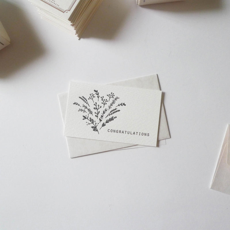 Oeda: Letterpress Greeting Card Set