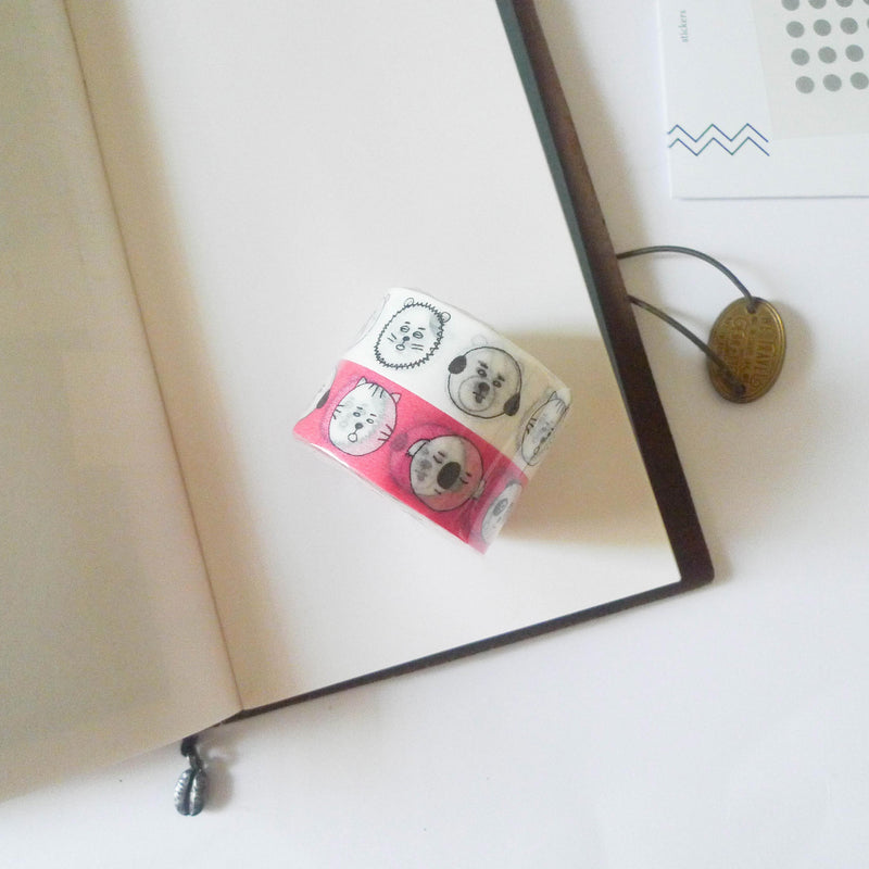 Sennokoto x Classiky Washi Tape: Face Set of 2