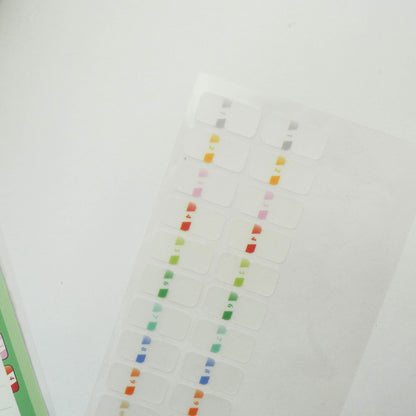 Midori: Sticker Series - Index Number Seal Colour