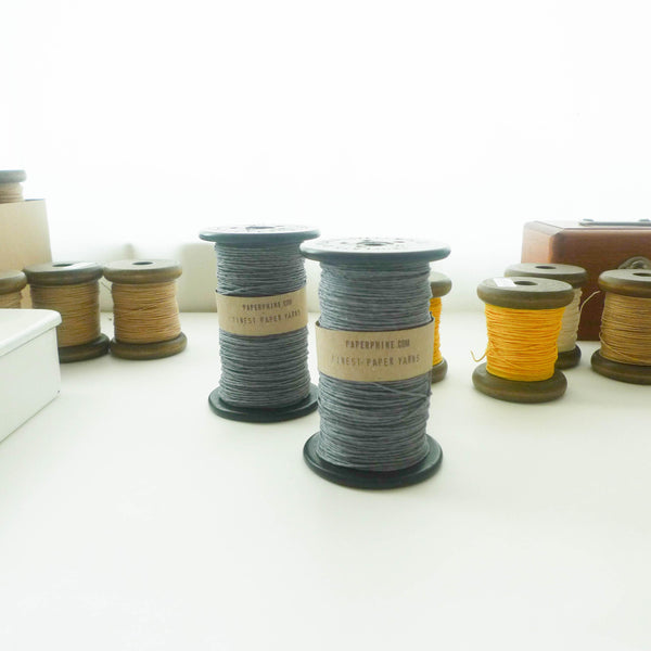 PaperPhine: Strong Paper Twine (Vintage Bobbins) - Gray Blue