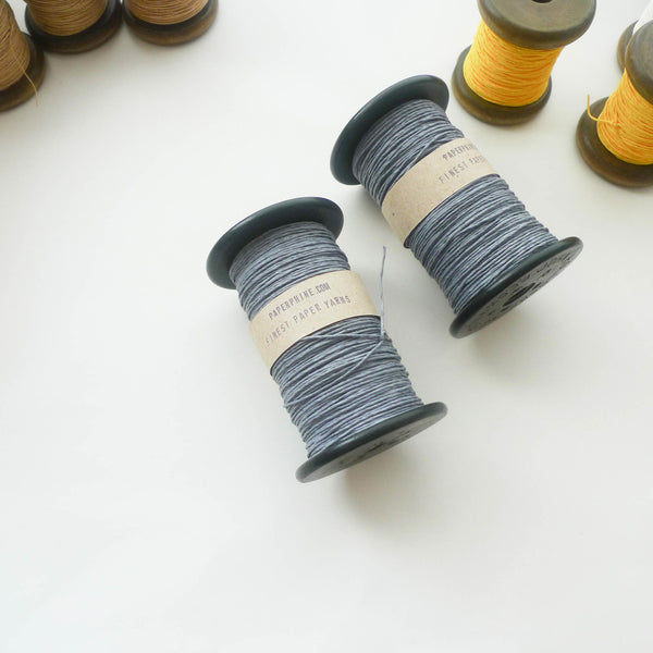 PaperPhine: Strong Paper Twine (Vintage Bobbins) - Gray Blue