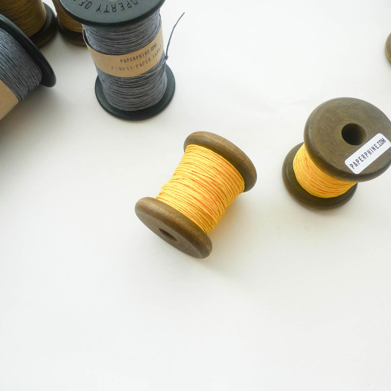 PaperPhine: Strong Paper Twine (Small Bobbins) - Yellow