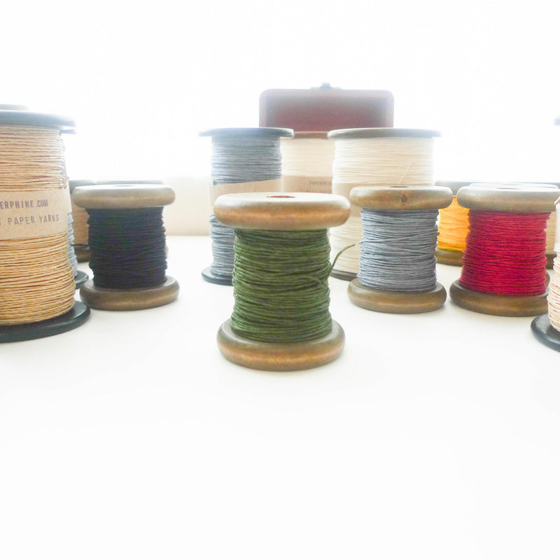 PaperPhine: Strong Paper Twine (Small Bobbins) - Olive