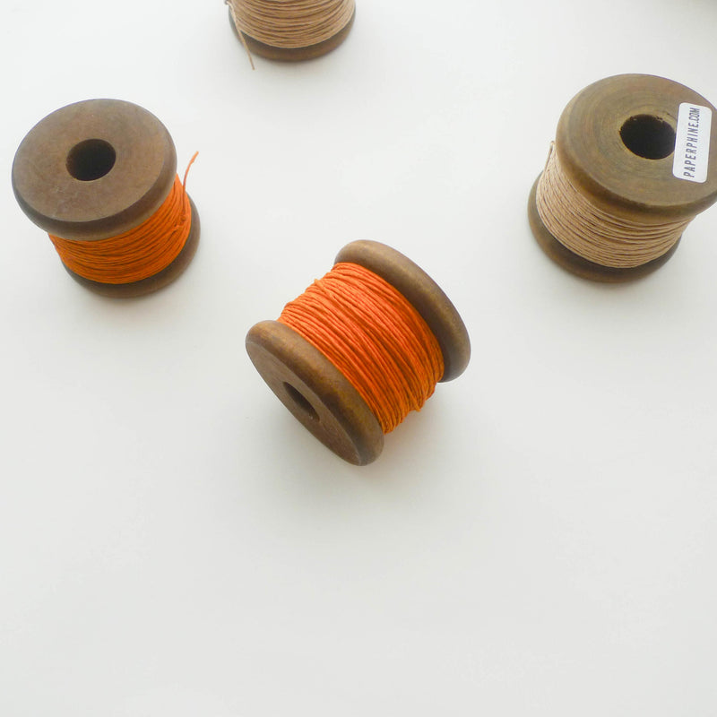 PaperPhine: Strong Paper Twine (Small Bobbins) - Orange