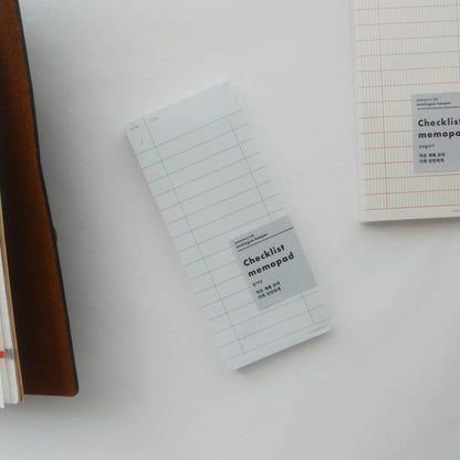 AK: Checklist Memo Pad