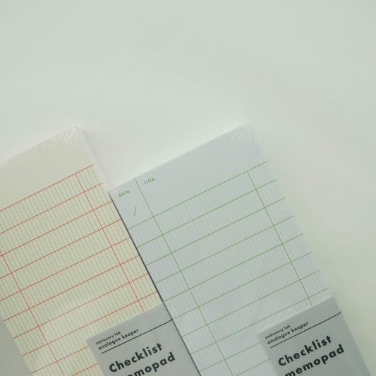 AK: Checklist Memo Pad