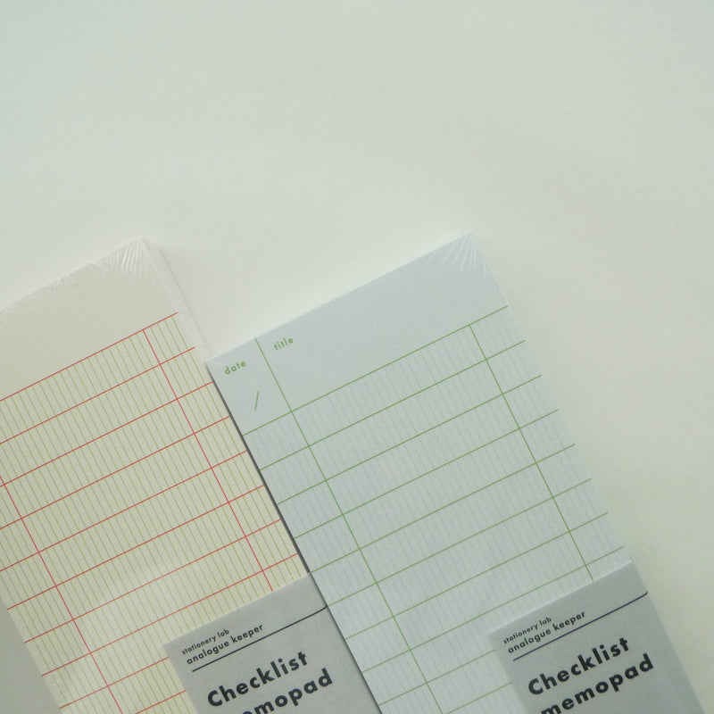 AK: Checklist Memo Pad