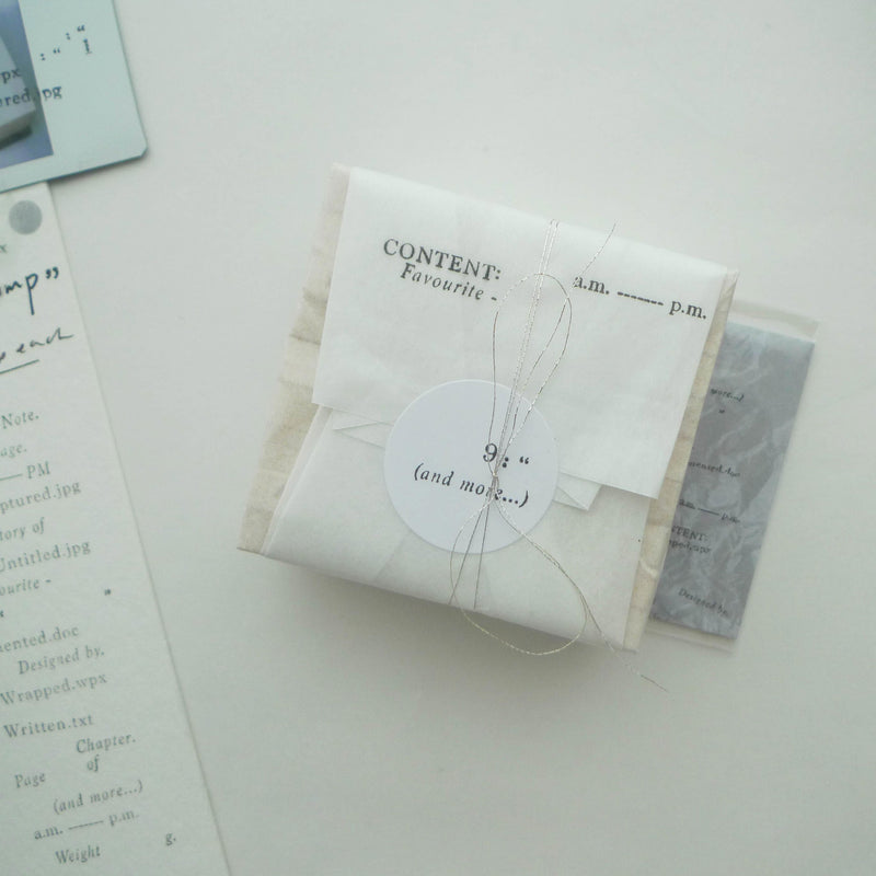 PC x Phavourite: 9pt Tiny Text Rubber Stamps [18 options]
