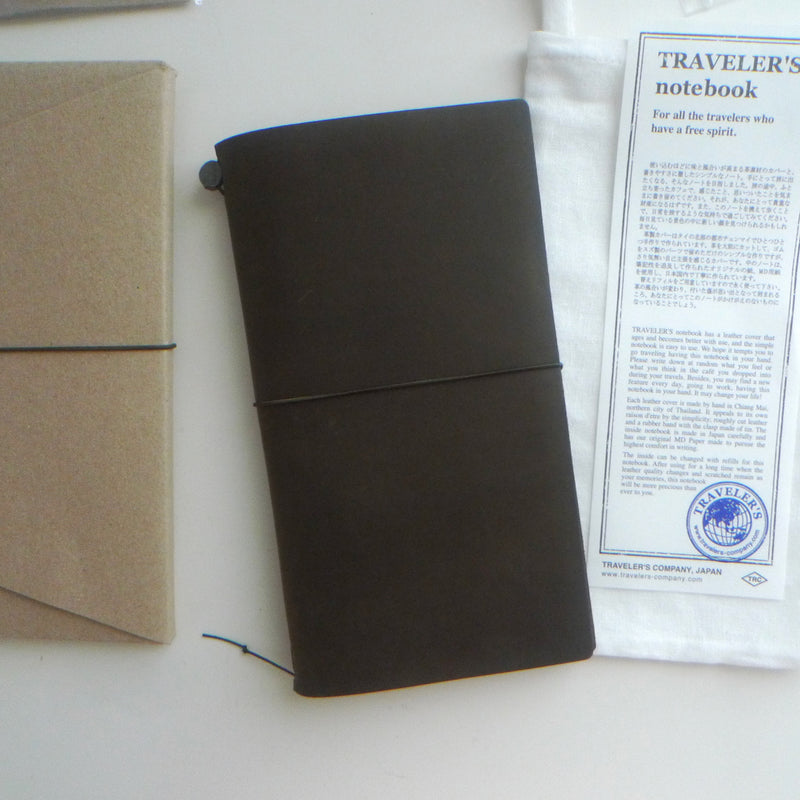 TRAVELER'S notebook (Regular Size) Starter Kit in OLIVE