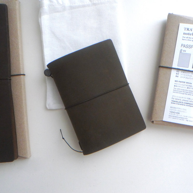 TRAVELER'S Notebook (Passport Size) Starter Kit in OLIVE