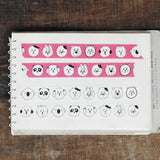 Sennokoto x Classiky Washi Tape: Face Set of 2