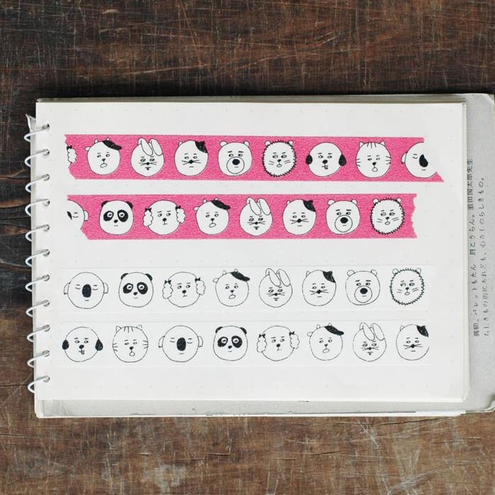 Sennokoto x Classiky Washi Tape: Face Set of 2