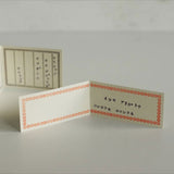 Classiky: Letterpress Folded Memo Card